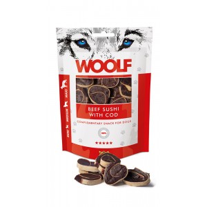 Woolf Beef Sushi and Cod 100g